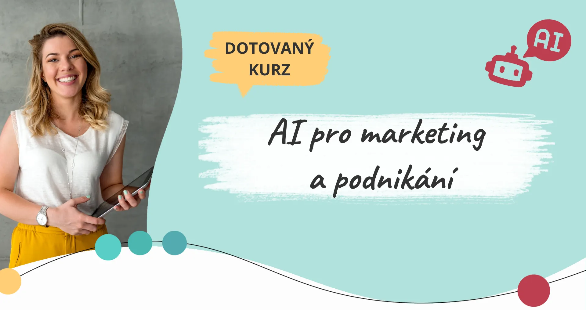 AI pro marketing a podnikání banner